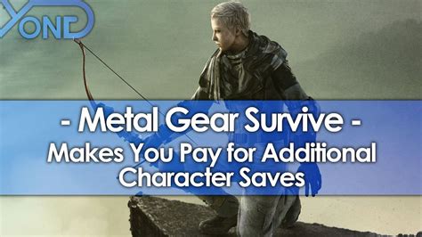 Metal Gear Survive Makes You Pay for Extra Save Slots.